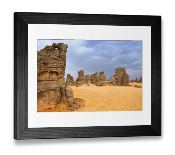 Framed Print : Stone desert, Tassili Maridet, Libyan Desert, Libya, Sahara, North Africa, Africa Framed Print : Stone desert, Tassili Maridet, Libyan Desert, Libya, Sahara, North Africa, Africa