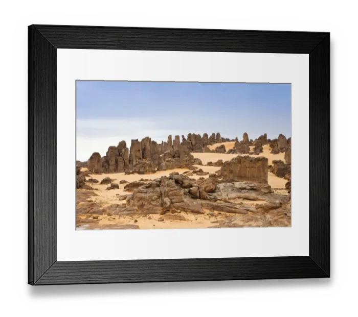 Framed Print : Stone desert, Tassili Maridet, Libyan Desert, Libya, Sahara, North Africa, Africa Framed Print : Stone desert, Tassili Maridet, Libyan Desert, Libya, Sahara, North Africa, Africa