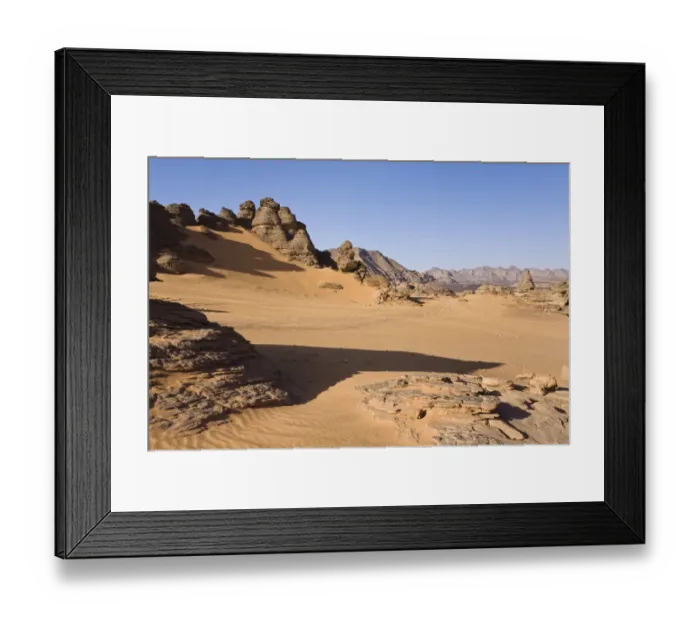 Framed Print : Rock formations in the Libyan Desert, Akakus Mountains, Libya, North Africa, Africa Framed Print : Rock formations in the Libyan Desert, Akakus Mountains, Libya, North Africa, Africa