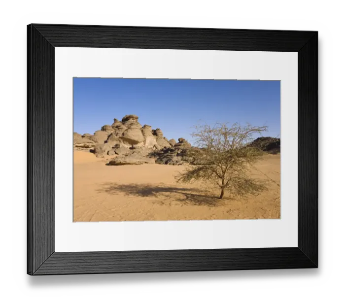 Framed Print : Rock formations in the Libyan Desert, Acacia, Akakus Mountains, Libya, North Africa, Africa Framed Print : Rock formations in the Libyan Desert, Acacia, Akakus Mountains, Libya, North Africa, Africa