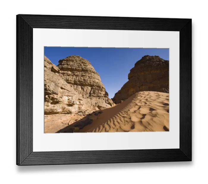 Framed Print : Rock formations in the Libyan Desert, Akakus Mountains, Libya, North Africa, Africa Framed Print : Rock formations in the Libyan Desert, Akakus Mountains, Libya, North Africa, Africa