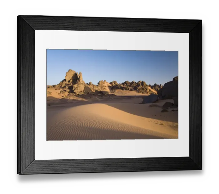 Framed Print : Rock formations in the Libyan Desert, Akakus Mountains, Libyan Desert, Libya, Africa Framed Print : Rock formations in the Libyan Desert, Akakus Mountains, Libyan Desert, Libya, Africa