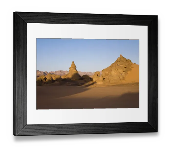 Framed Print : Rock formations in the Libyan Desert, Akakus Mountains, Libyan Desert, Libya, Africa Framed Print : Rock formations in the Libyan Desert, Akakus Mountains, Libyan Desert, Libya, Africa