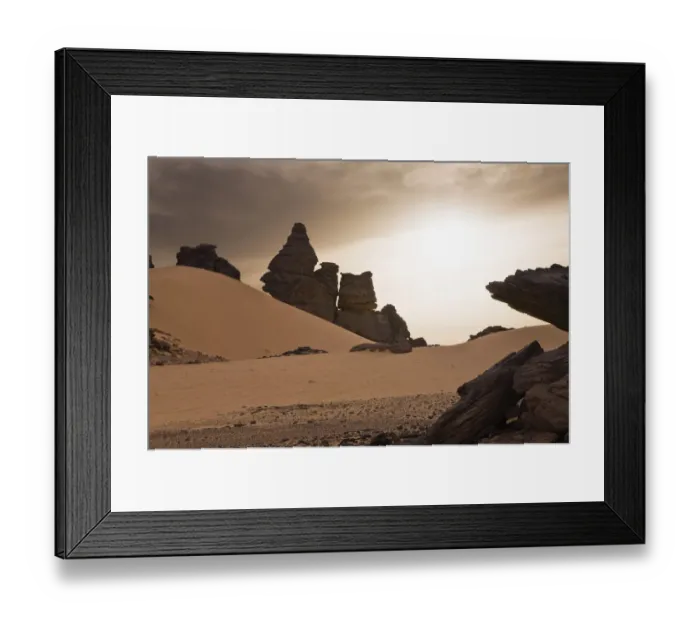 Framed Print : Rock formations in the Libyan Desert, Wadi Awis, Akakus Mountains, Libyan Desert, Libya, Africa Framed Print : Rock formations in the Libyan Desert, Wadi Awis, Akakus Mountains, Libyan Desert, Libya, Africa