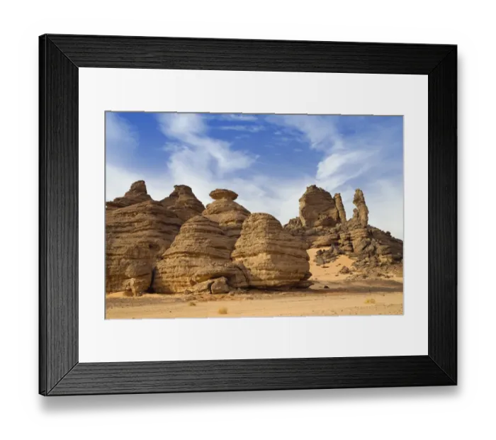 Framed Print : Rock formations in the Libyan Desert, Wadi Awis, Akakus Mountains, Libyan Desert, Libya, Africa Framed Print : Rock formations in the Libyan Desert, Wadi Awis, Akakus Mountains, Libyan Desert, Libya, Africa