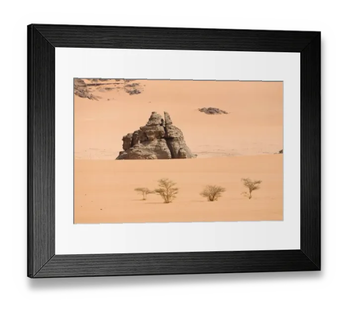Framed Print : Akakus Mountains, Libyan Desert, Libya, Sahara, North Africa, Africa