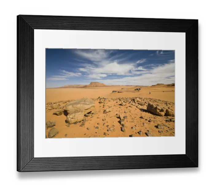 Framed Print : Stone desert, Libyan Desert, Libya, Sahara, North Africa, Africa Framed Print : Stone desert, Libyan Desert, Libya, Sahara, North Africa, Africa
