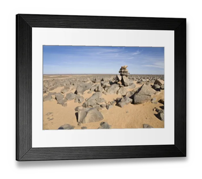Framed Print : Stone desert, Akakus Mountains, Libya, Sahara, North Africa, Africa Framed Print : Stone desert, Akakus Mountains, Libya, Sahara, North Africa, Africa