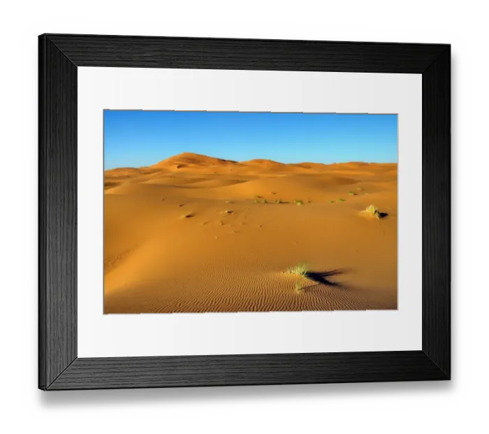 Framed Print : Sand dunes, Erg Chebbi, Morocco, Africa Framed Print : Sand dunes, Erg Chebbi, Morocco, Africa