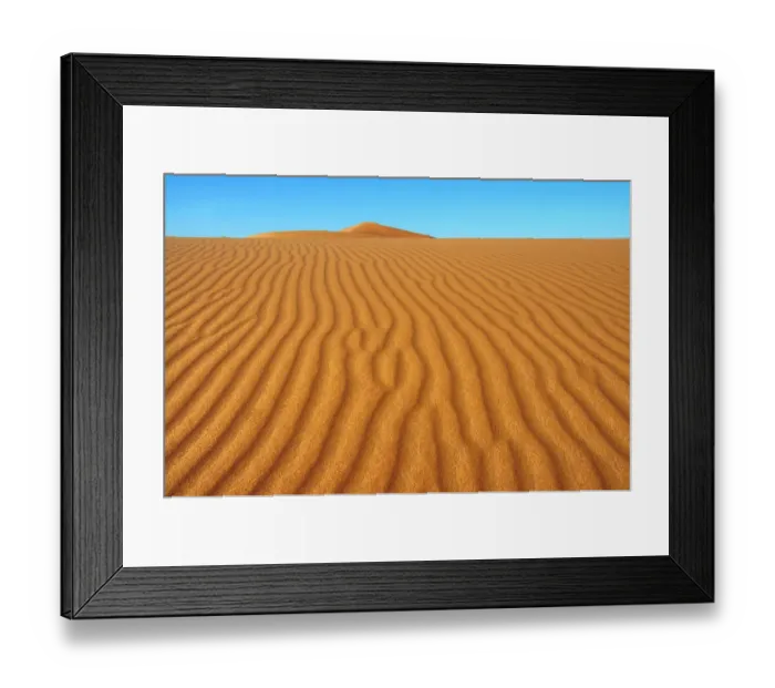 Framed Print : Sand dunes, Erg Chebbi, Morocco, Africa Framed Print : Sand dunes, Erg Chebbi, Morocco, Africa