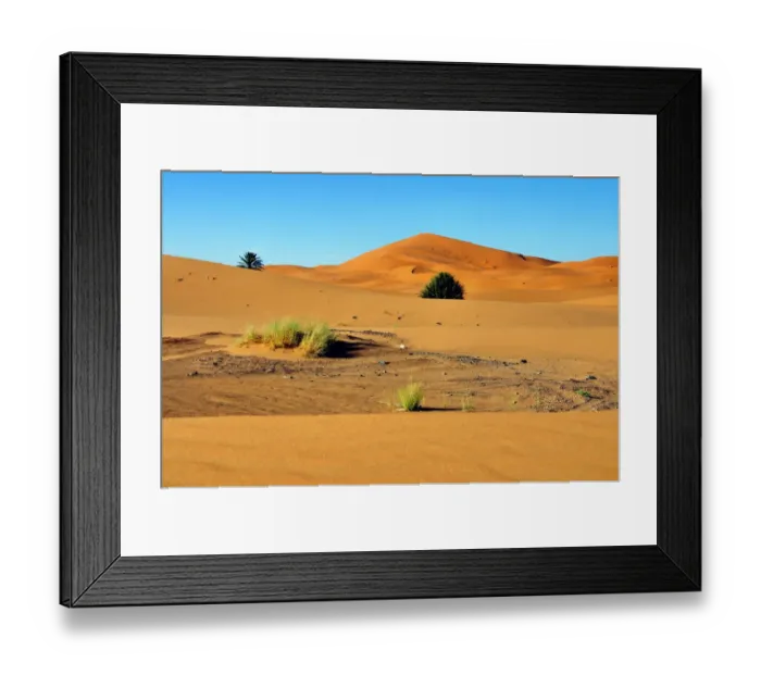 Framed Print : Sand dunes, Erg Chebbi, Morocco, Africa Framed Print : Sand dunes, Erg Chebbi, Morocco, Africa