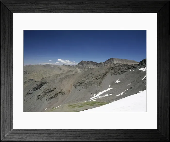 Framed Print : View from Pico del Veleta, 3384m, to Mulhacen, 3482m, Sierra Nevada National Park, Andalucia, southern Spain, Europe Framed Print : View from Pico del Veleta, 3384m, to Mulhacen, 3482m, Sierra Nevada National Park, Andalucia, southern Spain, Europe