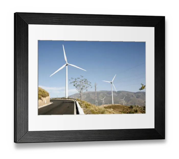 Framed Print : Wind turbines in Lanjaron, Alpujarra, Sierra Nevada, Andalucia, southern Spain, Europe Framed Print : Wind turbines in Lanjaron, Alpujarra, Sierra Nevada, Andalucia, southern Spain, Europe