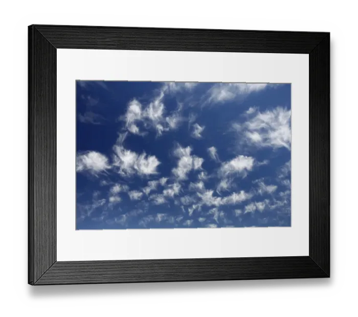 Framed Print : Fleecy clouds over the Pacific Ocean, California, USA Framed Print : Fleecy clouds over the Pacific Ocean, California, USA