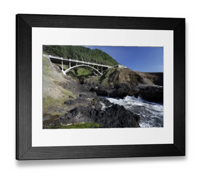 Framed Print : Geological formations, Cape Perpetua, Oregon, USA Framed Print : Geological formations, Cape Perpetua, Oregon, USA