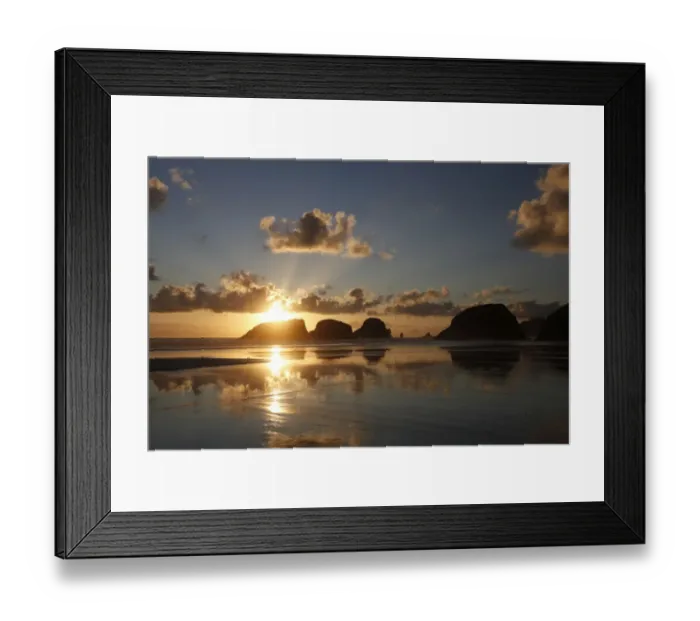 Framed Print : Sunset at Cannon Beach, Oregon, USA Framed Print : Sunset at Cannon Beach, Oregon, USA