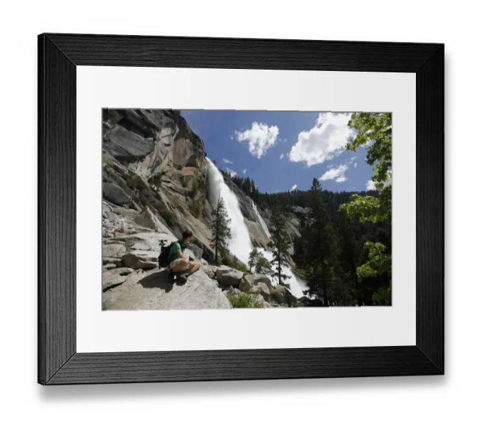Framed Print : Nevada Falls in the Yosemite Nationapark, California, USA Framed Print : Nevada Falls in the Yosemite Nationapark, California, USA