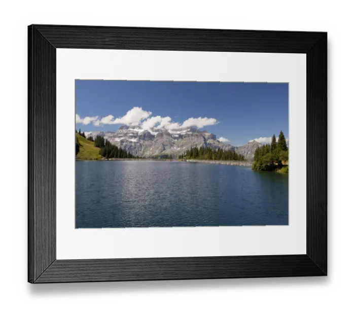 Framed Print : Garichti Reservoir with Glaernisch Mountain, Canton of Glarus, Switzerland, Europe Framed Print : Garichti Reservoir with Glaernisch Mountain, Canton of Glarus, Switzerland, Europe