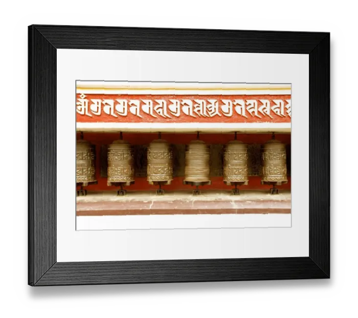 Framed Print : Buddhist prayer wheels on the exterior wall of the Swayambhunath Stupa Temple, also called Monkey Temple, Kathmandu, Nepal, Asia Framed Print : Buddhist prayer wheels on the exterior wall of the Swayambhunath Stupa Temple, also called Monkey Temple, Kathmandu, Nepal, Asia