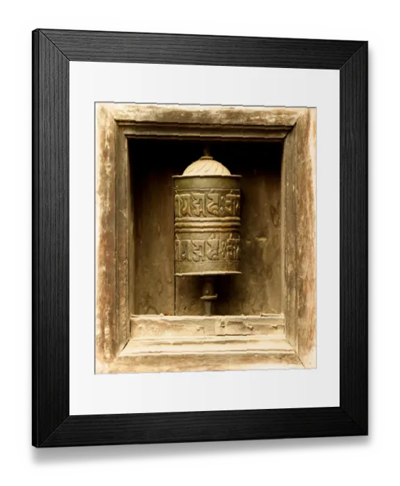 Framed Print : Prayer mill in front of the Swayambunath Temple, Monkey Temple, a Buddhist temple, Kathmandu, Nepal, Asia Framed Print : Prayer mill in front of the Swayambunath Temple, Monkey Temple, a Buddhist temple, Kathmandu, Nepal, Asia