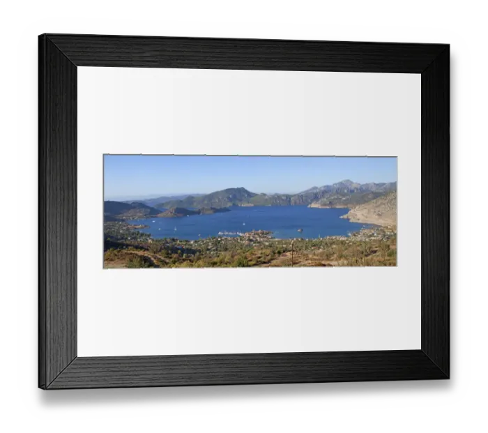 Framed Print : Bay at Selimiye, Turkish Aegean, Turkey, Asia