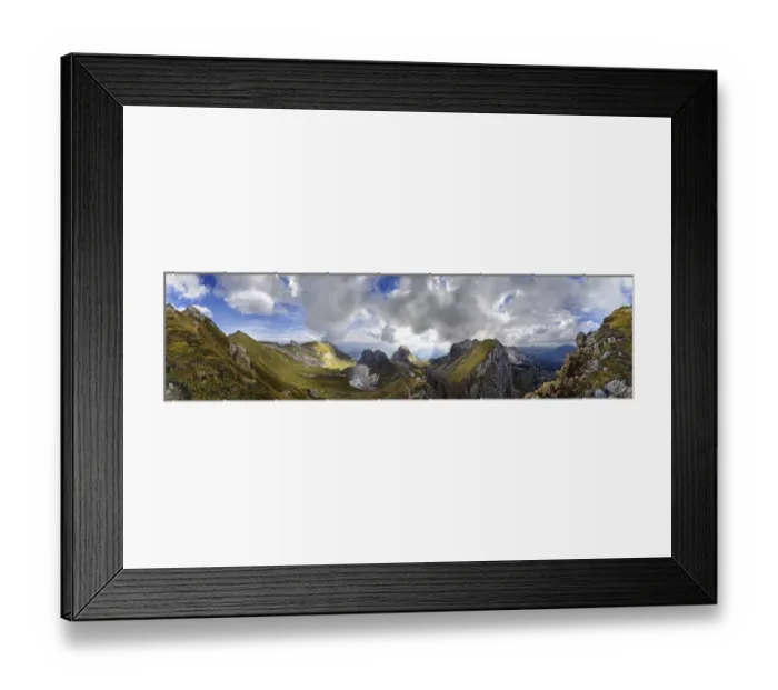 Framed Print : 360A view from Seekarlscharte Mountain with Gruba Lake and bizarre clouds in the sky over the Rofan Mountains, Achensee, Tyrol, Austria, Europe Framed Print : 360A view from Seekarlscharte Mountain with Gruba Lake and bizarre clouds in the sky over the Rofan Mountains, Achensee, Tyrol, Austria, Europe