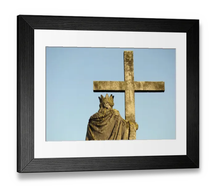 Framed Print : Baroque statue of Virgin Mary holding cross, at Festetics Palace, Helikon Castle Museum, in Keszthely, Hungary, Europe Framed Print : Baroque statue of Virgin Mary holding cross, at Festetics Palace, Helikon Castle Museum, in Keszthely, Hungary, Europe