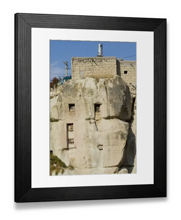 Framed Print : Dovecote in rock walls in Ortahisar, Cappadocia, Anatolia, Turkey, Asia Framed Print : Dovecote in rock walls in Ortahisar, Cappadocia, Anatolia, Turkey, Asia