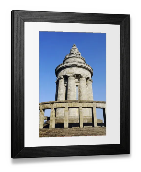 Framed Print : Burschenschaftsdenkmal fraternity monument on the Goepelskuppe peak, war memorial for fallen members of the student fraternities, National Memorial of the Deutsche Burschenschaft German fraternity association to commemorate the Unification of Germany in 18 Framed Print : Burschenschaftsdenkmal fraternity monument on the Goepelskuppe peak, war memorial for fallen members of the student fraternities, National Memorial of the Deutsche Burschenschaft German fraternity association to commemorate the Unification of Germany in 18