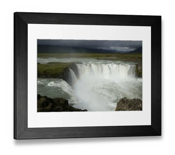Framed Print : GoAzA'afoss waterfall, Godafoss, Iceland, Europe