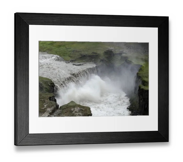 Framed Print : Hafragilsfoss waterfall, Iceland, Europe Framed Print : Hafragilsfoss waterfall, Iceland, Europe