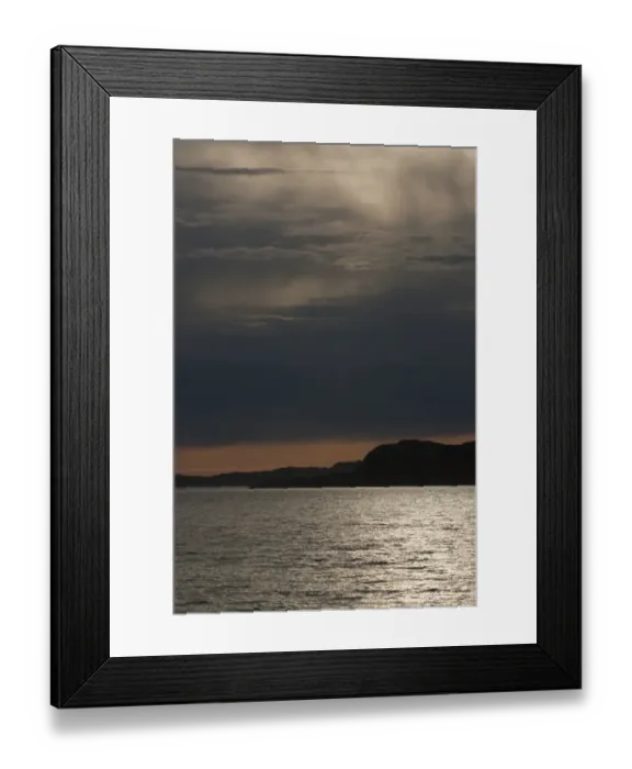 Framed Print : Reflections of the sun at dusk, Rodoyfjorden, Norway, Scandinavia, Europe Framed Print : Reflections of the sun at dusk, Rodoyfjorden, Norway, Scandinavia, Europe