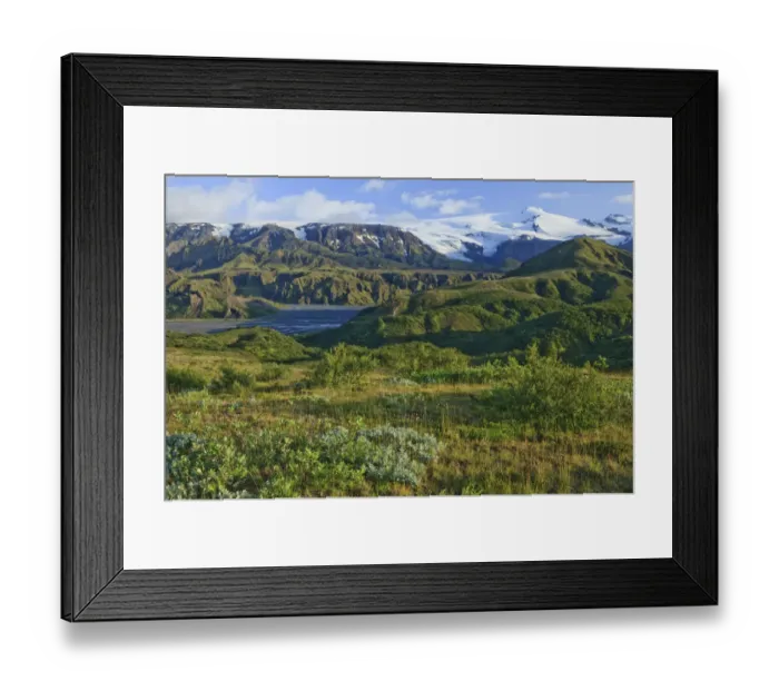 Framed Print : Mountain landscape, Eyjafjallajoekull glacier, Borsmoerk, Iceland, Europe Framed Print : Mountain landscape, Eyjafjallajoekull glacier, Borsmoerk, Iceland, Europe