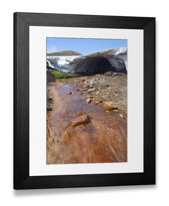 Framed Print : Hot red stream in a volcanic landscape, Eyjafjallajoekull, Iceland, Europe Framed Print : Hot red stream in a volcanic landscape, Eyjafjallajoekull, Iceland, Europe