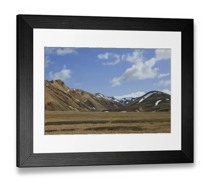 Framed Print : Dry river bed in a volcanic landscape, Landmannalaugar, Iceland, Europe Framed Print : Dry river bed in a volcanic landscape, Landmannalaugar, Iceland, Europe