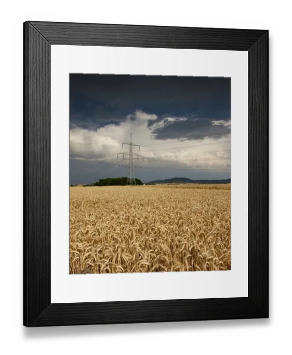 Framed Print : Thick storm clouds gathering over a field of rye, Bavaria, Germany, Europe Framed Print : Thick storm clouds gathering over a field of rye, Bavaria, Germany, Europe