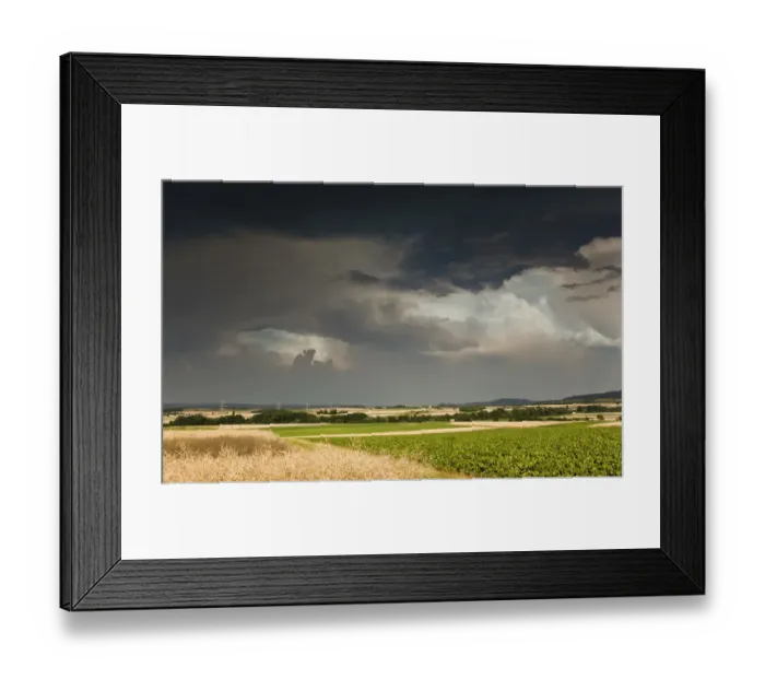 Framed Print : Thick storm clouds gathering over a farming area, Bavaria, Germany, Europe Framed Print : Thick storm clouds gathering over a farming area, Bavaria, Germany, Europe