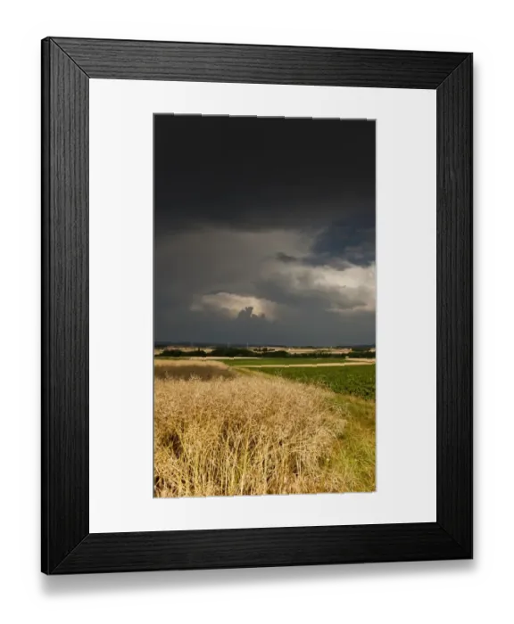 Framed Print : Thick storm clouds gathering over a farming area, Bavaria, Germany, Europe Framed Print : Thick storm clouds gathering over a farming area, Bavaria, Germany, Europe