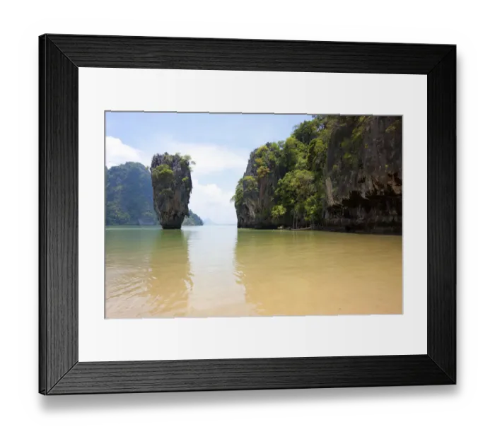 Framed Print : James Bond rocks in the Phnag Nga Bay, Thailand, Asia