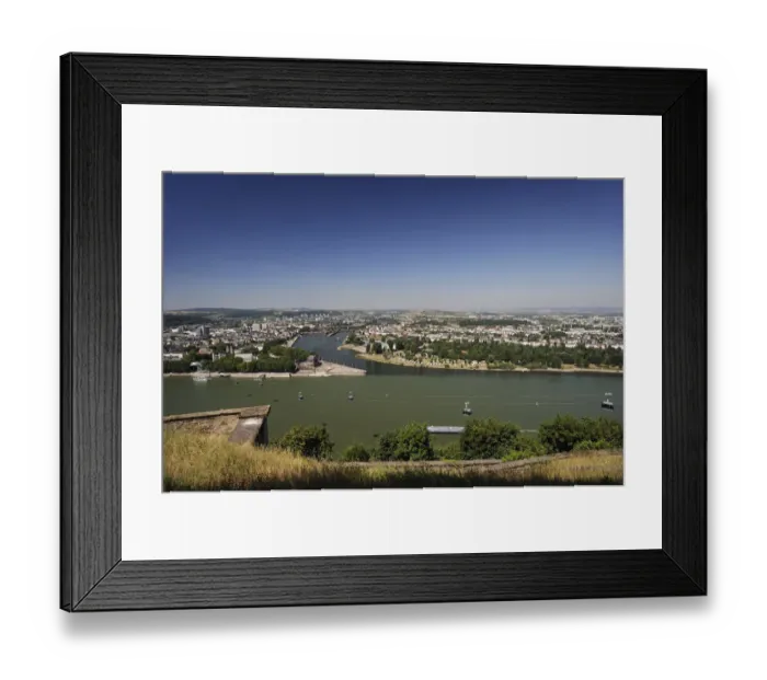 Framed Print : View from Ehrenbreitstein Fortress, Koblenz, Rhineland-Palatinate, Germany, Europe Framed Print : View from Ehrenbreitstein Fortress, Koblenz, Rhineland-Palatinate, Germany, Europe