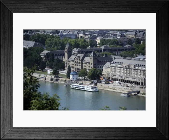 Framed Print : View from Ehrenbreitstein Fortress, Koblenz, Rhineland-Palatinate, Germany, Europe Framed Print : View from Ehrenbreitstein Fortress, Koblenz, Rhineland-Palatinate, Germany, Europe