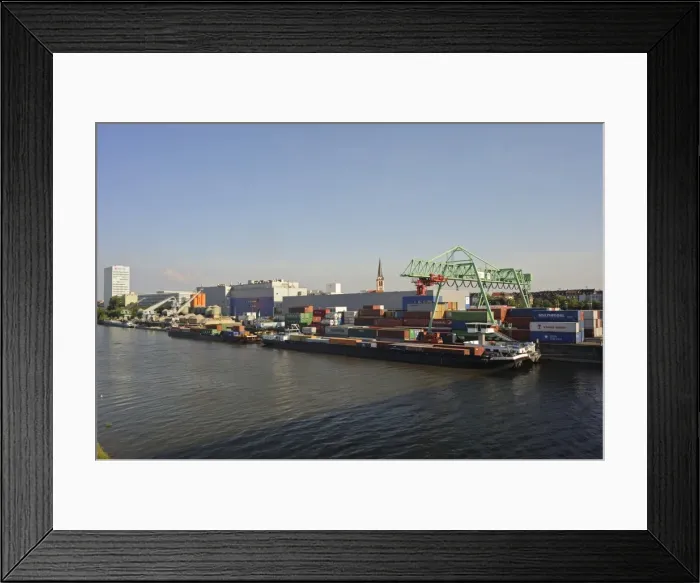 Framed Print : Banks of the Neckar river, Mannheim, Baden-Wuerttemberg, Germany, Europe Framed Print : Banks of the Neckar river, Mannheim, Baden-Wuerttemberg, Germany, Europe