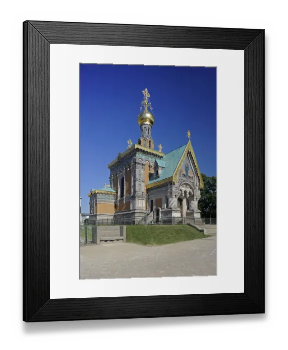 Framed Print : Russian chapel on Mathildenhoehe, Darmstadt, Hesse, Germany, Europe Framed Print : Russian chapel on Mathildenhoehe, Darmstadt, Hesse, Germany, Europe