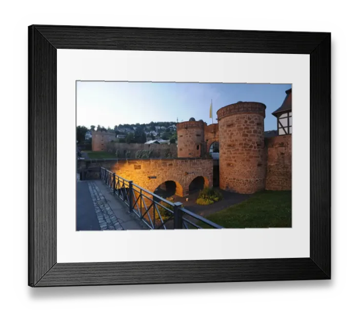 Framed Print : Jerusalem Gate, Buedingen, Wetterau region, Hesse, Germany, Europe Framed Print : Jerusalem Gate, Buedingen, Wetterau region, Hesse, Germany, Europe