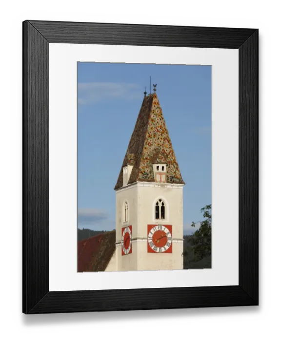 Framed Print : Parish church in Spitz, Wachau, Waldviertel, Lower Austria, Austria, Europe