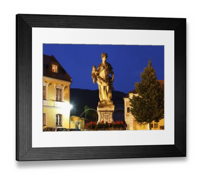 Framed Print : Fountain at Church Square, Spitz an der Donau, Wachau, Waldviertel, Lower Austria, Austria, Europe Framed Print : Fountain at Church Square, Spitz an der Donau, Wachau, Waldviertel, Lower Austria, Austria, Europe