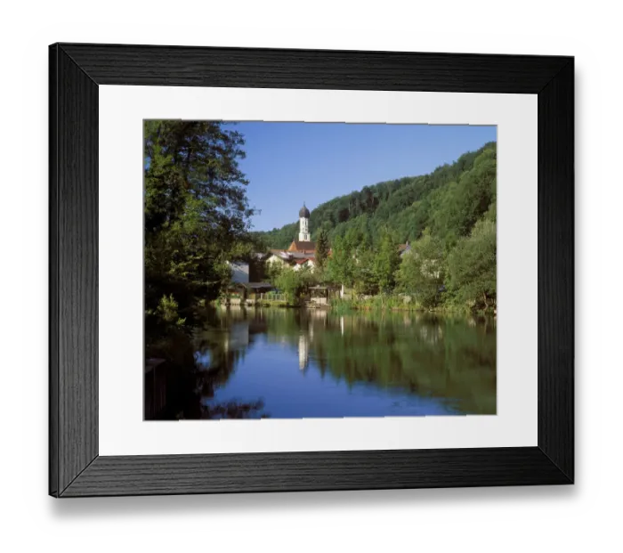 Framed Print : Wolfratshausen with the Loisach River, Upper Bavaria, Bavaria, Germany, Europe Framed Print : Wolfratshausen with the Loisach River, Upper Bavaria, Bavaria, Germany, Europe