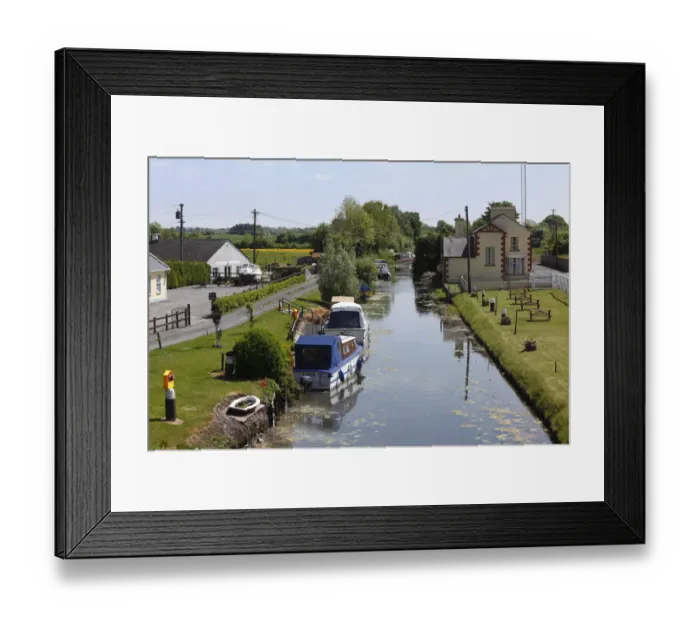 Framed Print : Royal Canal, Molerick, County Meath, Leinster, Ireland, Europe