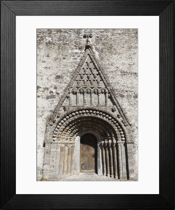 Framed Print : Portico with pediment, St. Brendans Cathedral, Clonfert Cathedral, County Galway, Connacht, Republic of Ireland, Europe Framed Print : Portico with pediment, St. Brendans Cathedral, Clonfert Cathedral, County Galway, Connacht, Republic of Ireland, Europe