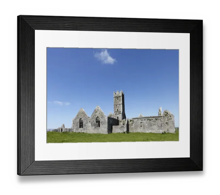 Framed Print : Ross Abbey near Headford, County Galway, Connacht, Republic of Ireland, Europe